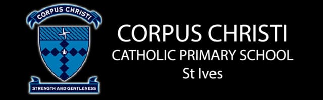 School emblem of Corpus Christi Catholic Primary School