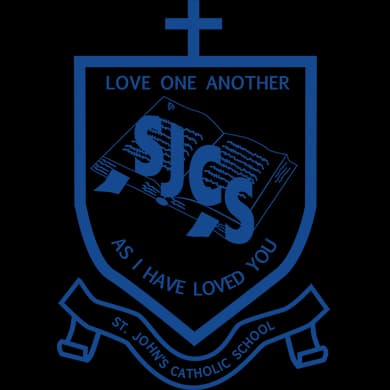 School emblem of St John's Catholic School