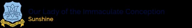 School emblem of Our Lady of the Immaculate Conception School