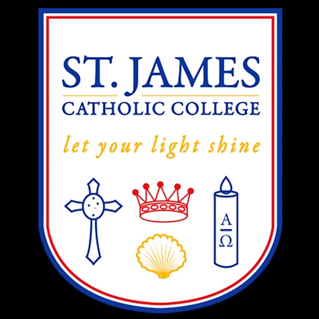 School emblem of St James Catholic College