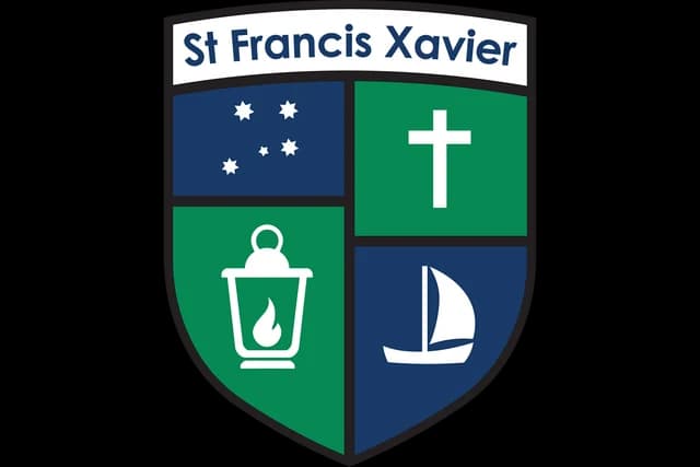 School emblem of St Francis Xavier Primary School
