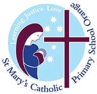 School emblem of St Mary's Catholic Primary School Orange