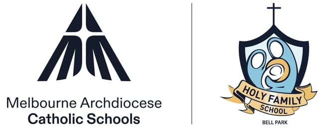 School emblem of Holy Family School
