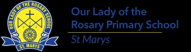 School emblem of Our Lady of The Rosary Primary School