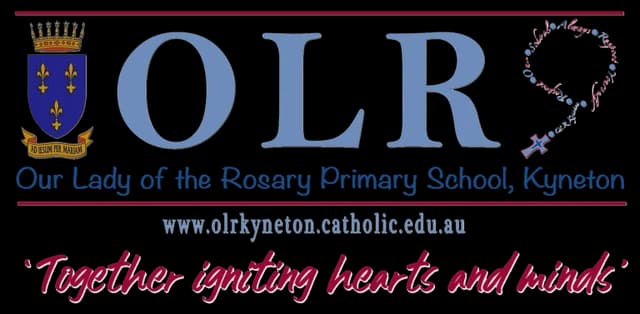 School emblem of Our Lady of the Rosary