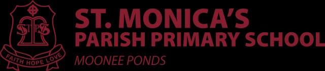 School emblem of St Monica's Primary School
