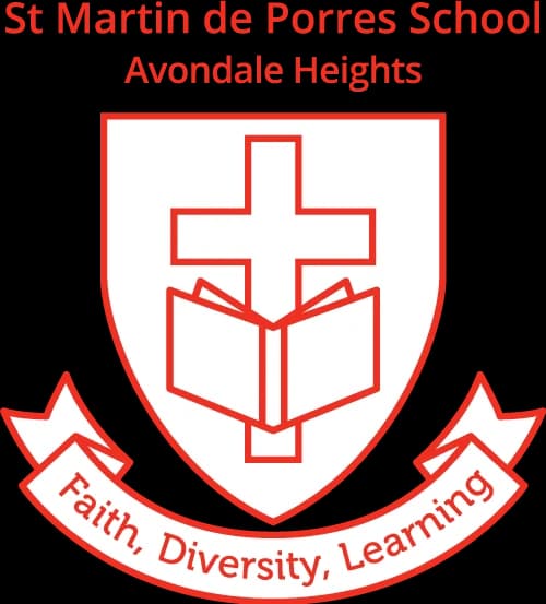 School emblem of St Martin de Porres School