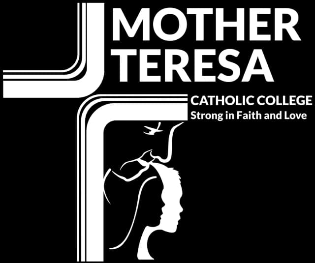 School emblem of Mother Teresa Catholic College