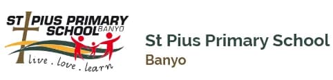 School emblem of St Pius' Primary School