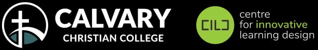 School emblem of Calvary Christian College