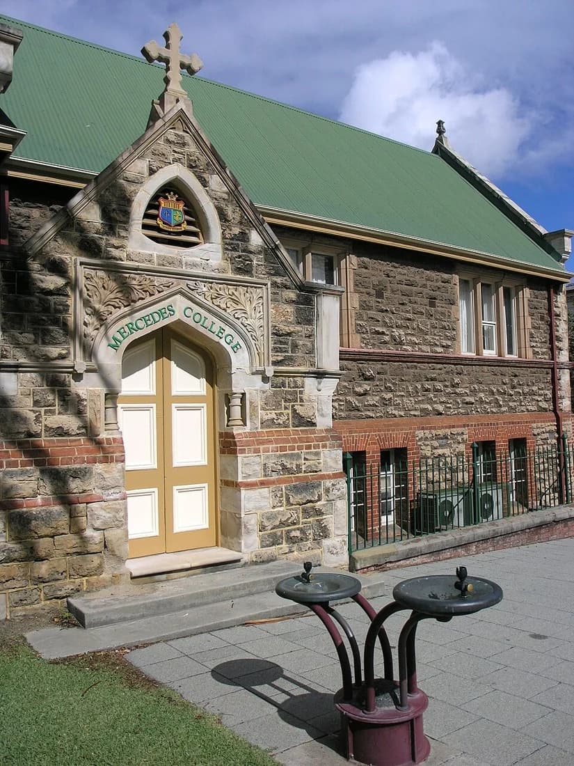 College building at Mercedes College in Perth