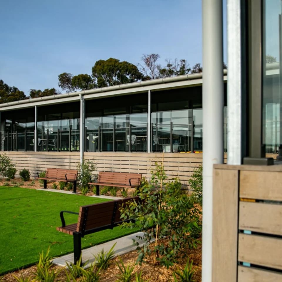 Campus buildings and grounds at Flinders Christian Community College in Tyabb