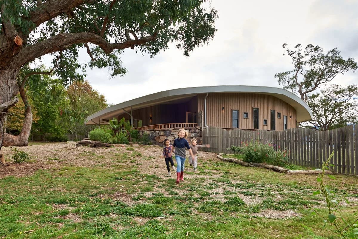 Campus buildings and grounds at Little Yarra Steiner School in Yarra Junction