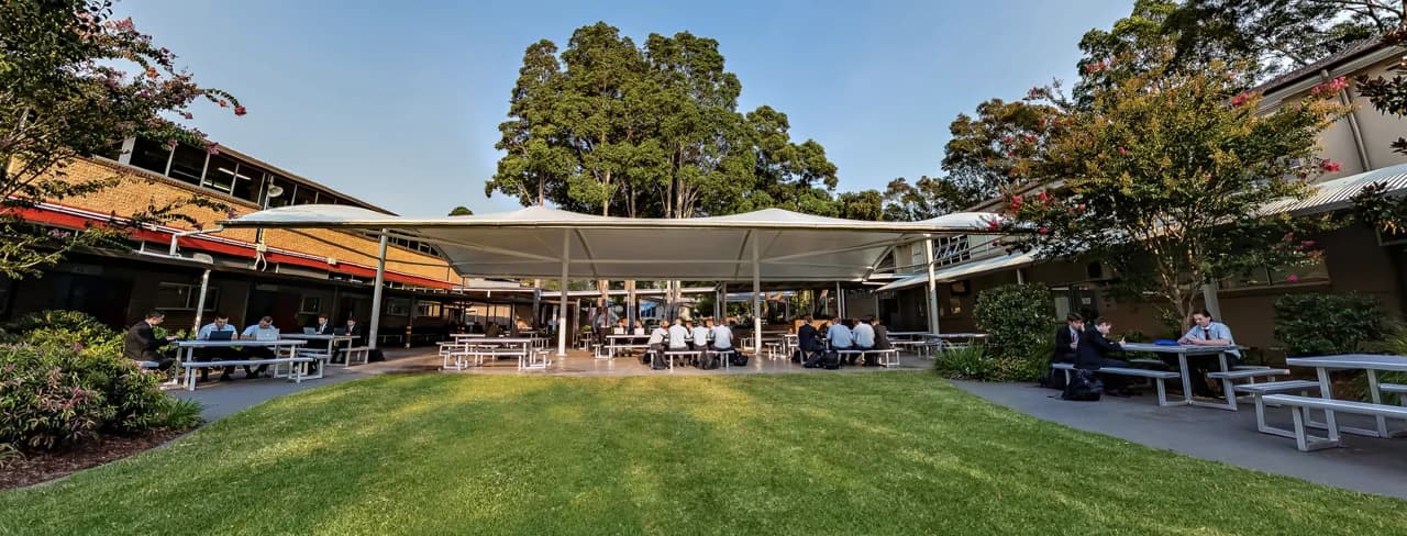 Campus buildings and grounds at Edmund Rice College in West Wollongong