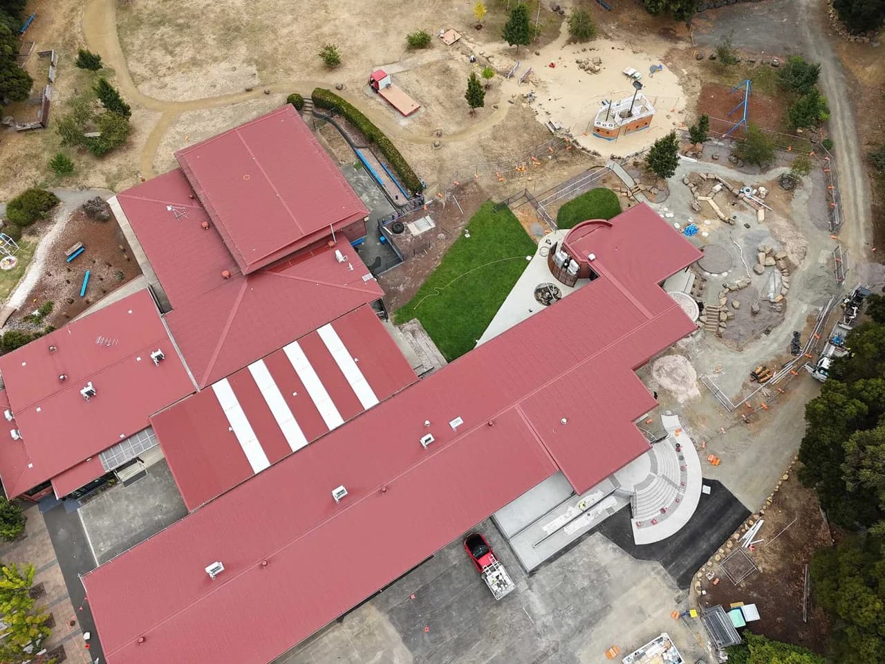 Campus buildings and grounds at Sacred Heart Catholic School in Geeveston