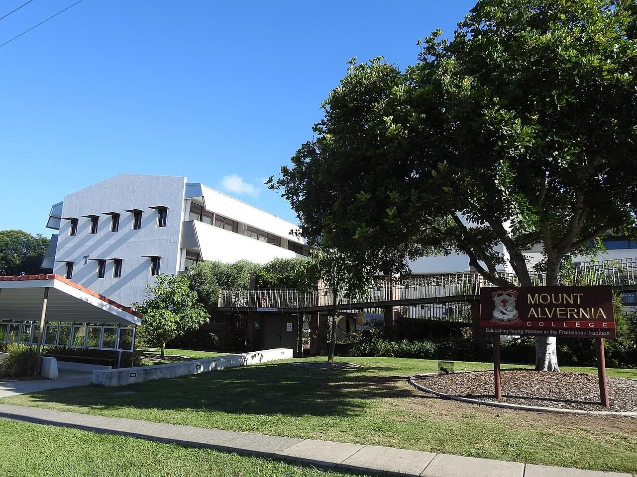 Campus buildings at Mount Alvernia College in Kedron, Queensland.