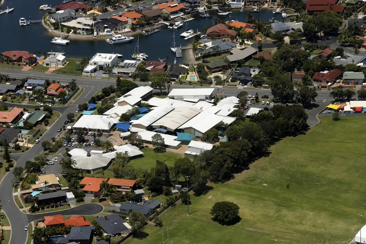 Campus buildings and grounds at St Francis Xavier School in Runaway Bay