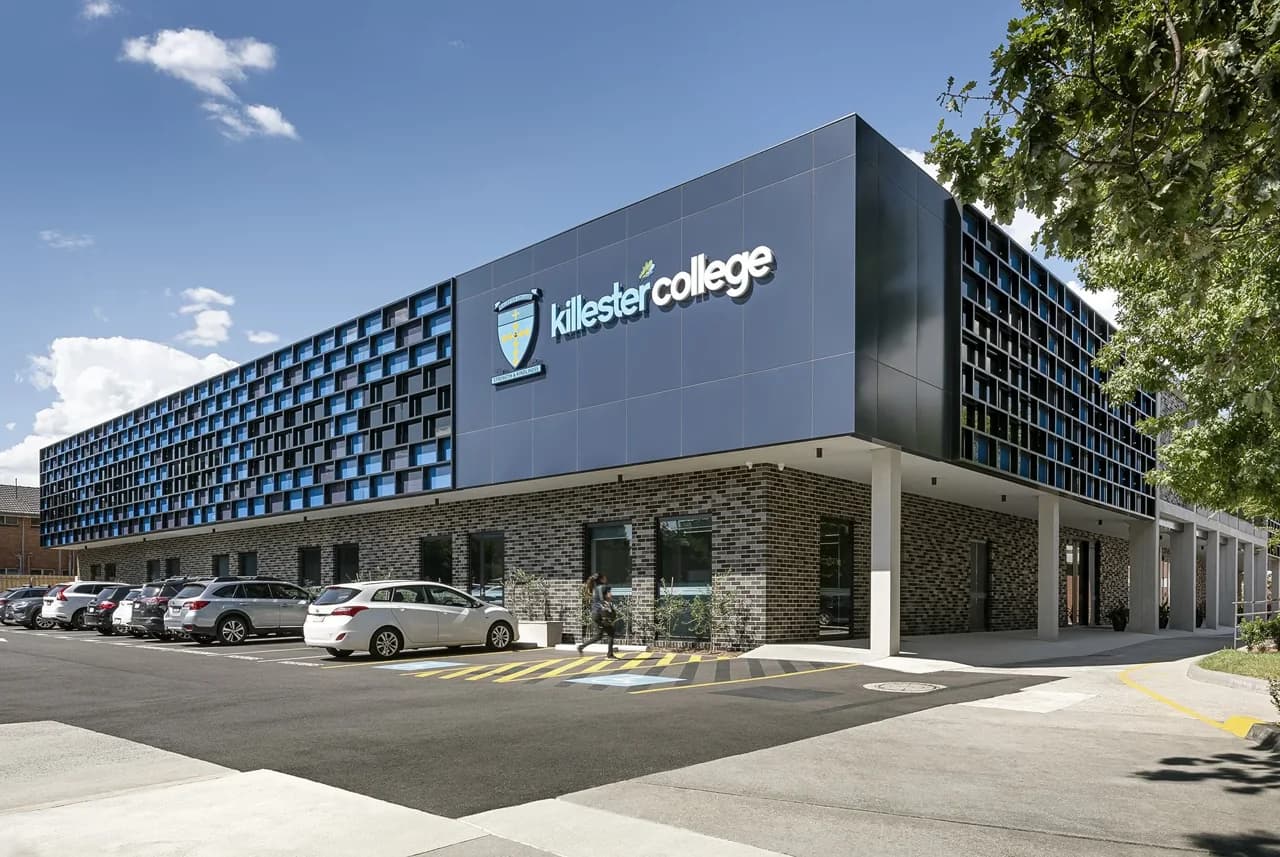 Campus buildings and grounds at Killester College in Springvale