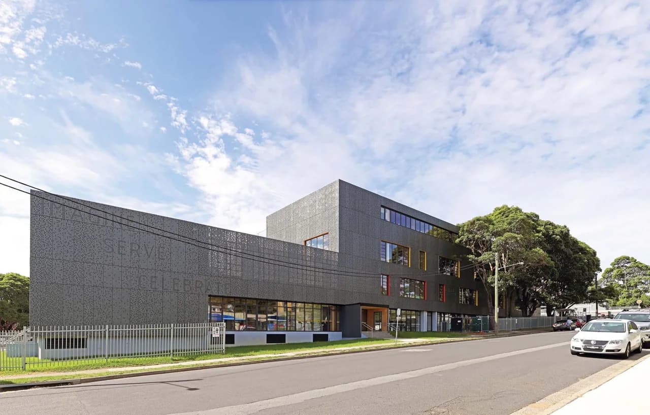 Campus buildings and grounds at Our Lady of the Assumption Catholic Primary School in North Strathfield