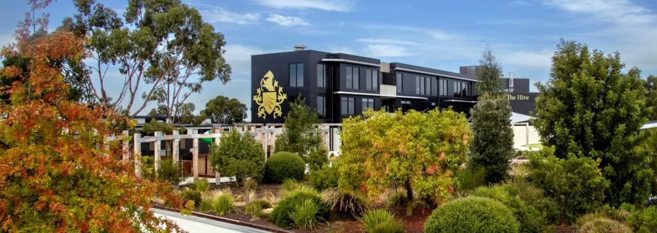 Campus buildings and grounds at Bacchus Marsh Grammar in Bacchus Marsh