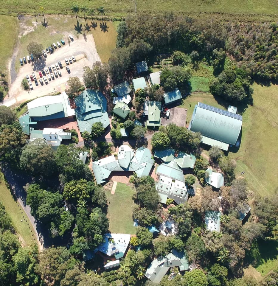 Campus buildings and grounds at Cape Byron Rudolf Steiner School in Byron Bay