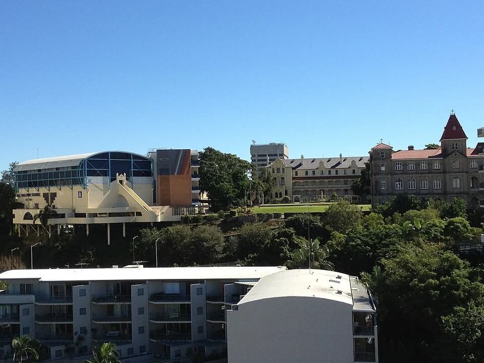 Buildings and grounds at All Hallows’ School in Brisbane