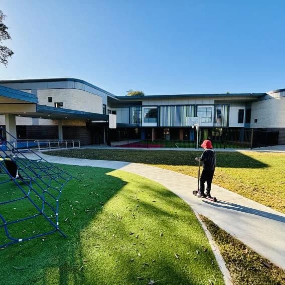 Campus buildings and grounds at St Thomas' Catholic Primary School in Willoughby