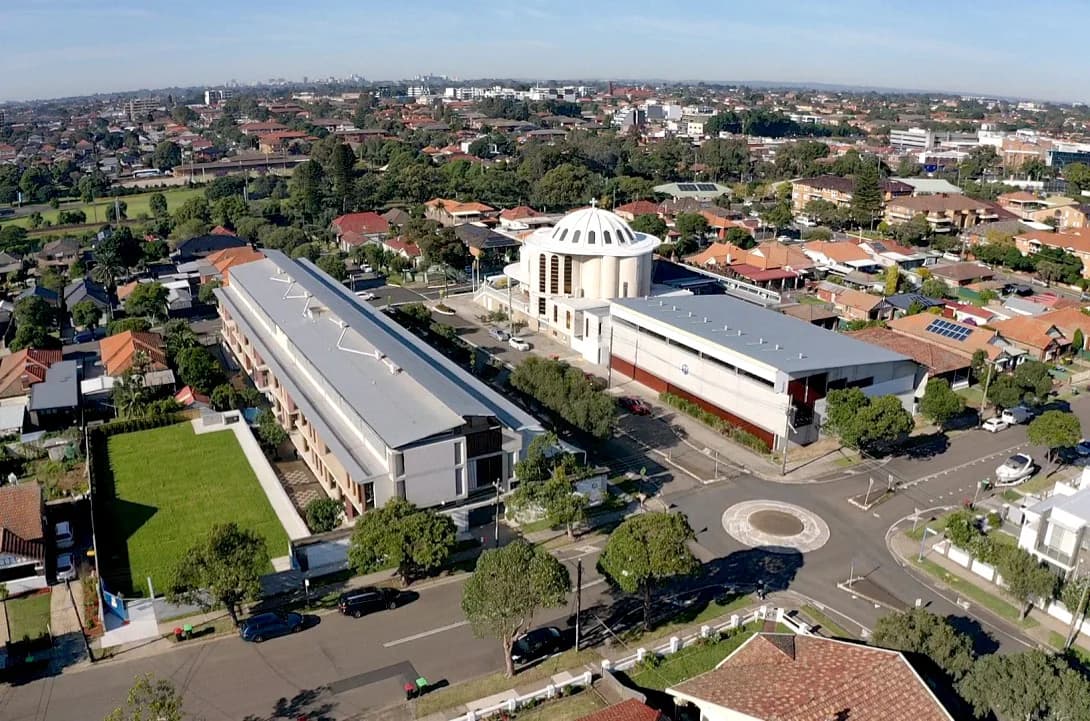Campus buildings and grounds at All Saints Grammar in Belmore