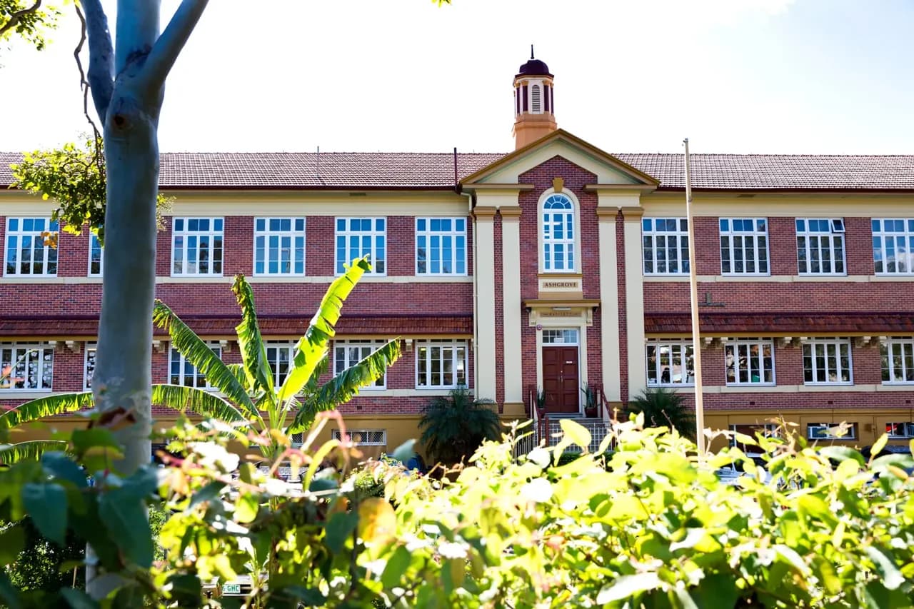 Campus buildings and grounds at St Finbarr's School in Ashgrove