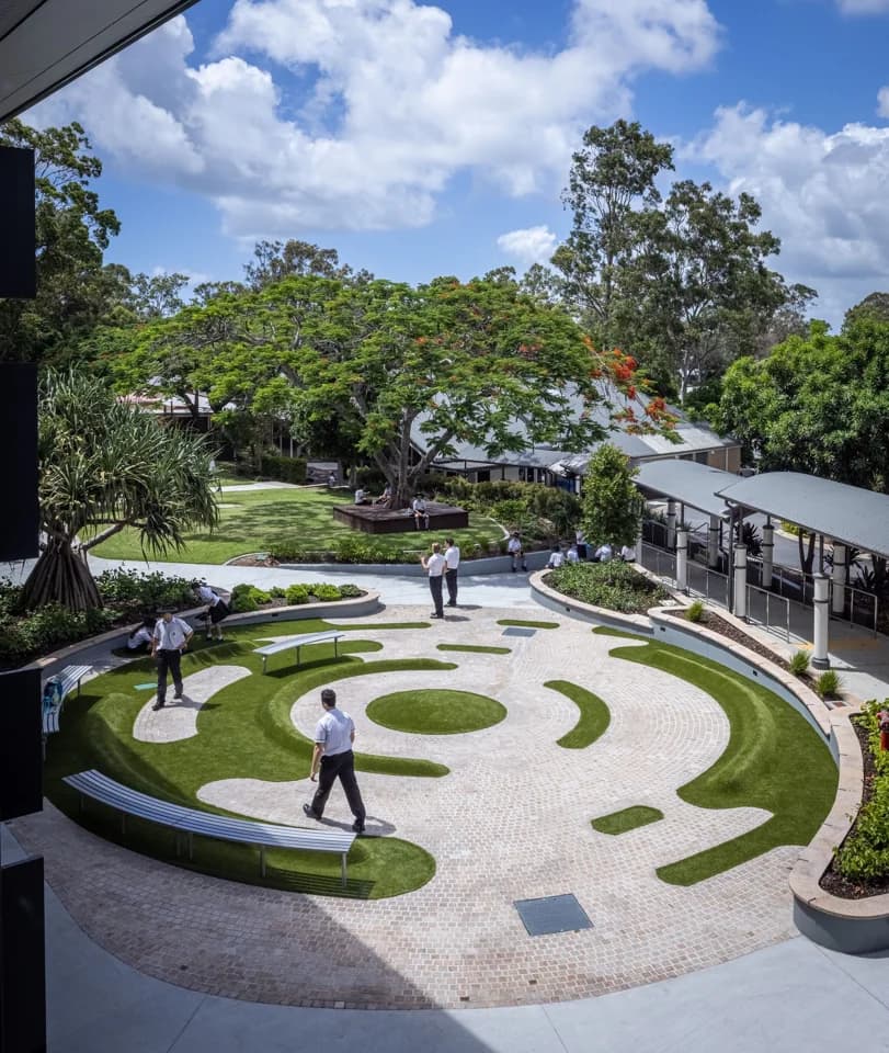 Campus buildings and grounds at Trinity Lutheran College in Ashmore