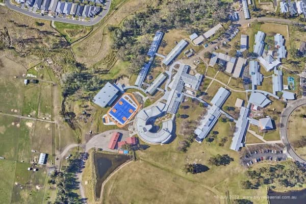 Campus buildings and grounds at Macarthur Anglican School in Cobbitty