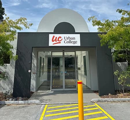 Campus buildings and grounds at Urban College in Boronia