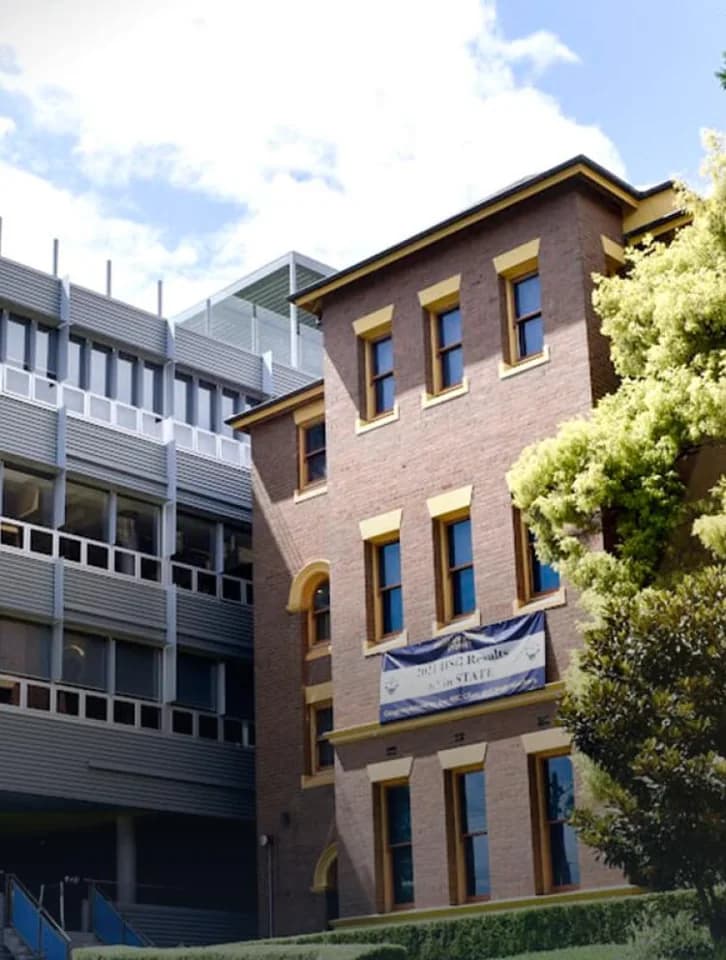 Campus buildings and grounds at Reddam House in Woollahra