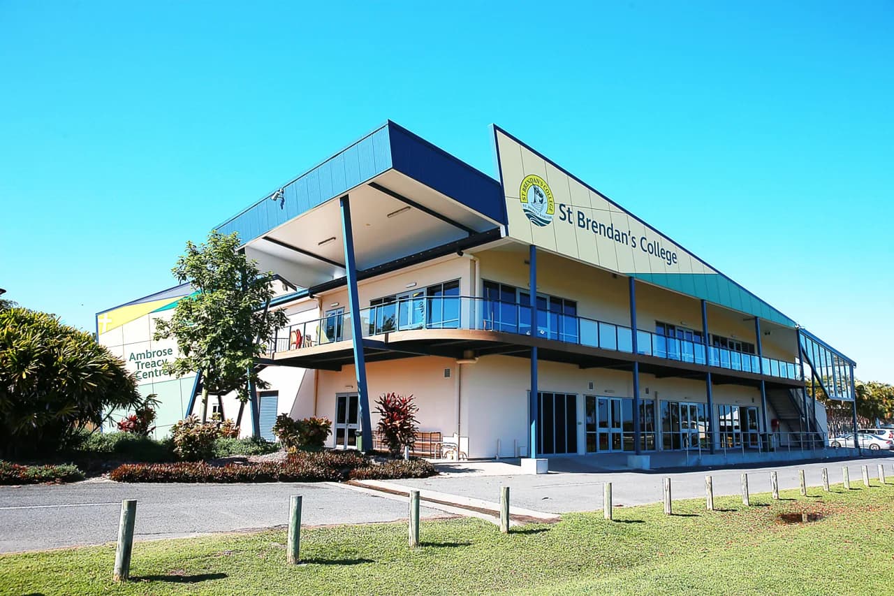 Campus buildings and grounds at St Brendan's College in Yeppoon