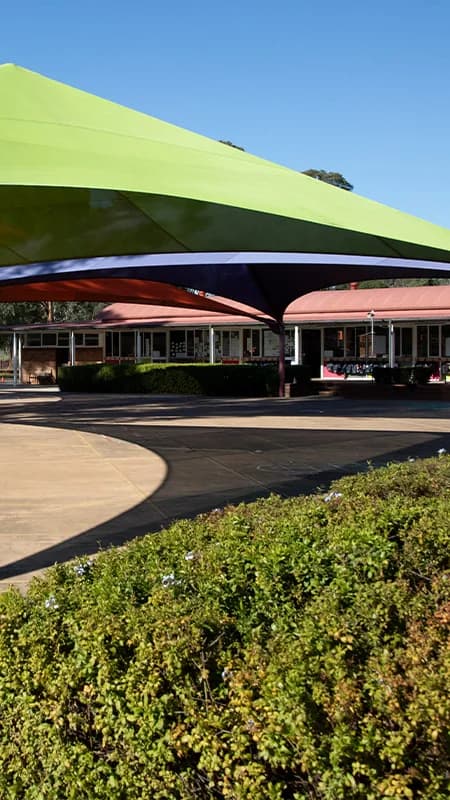 Campus buildings and grounds at Trinity Catholic Primary School in Kemps Creek