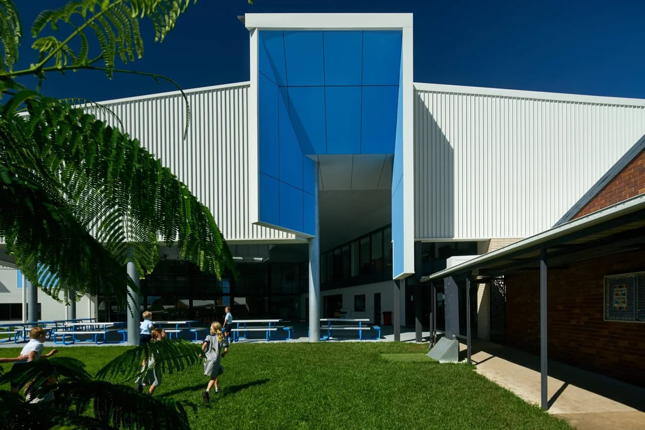 Campus buildings and grounds at Redlands College in Wellington Point