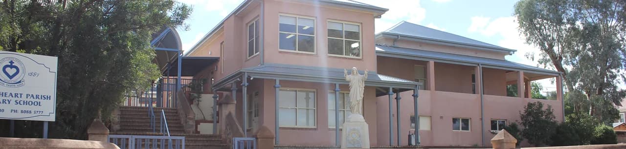 Campus buildings and grounds at Sacred Heart Parish School in Broken Hill