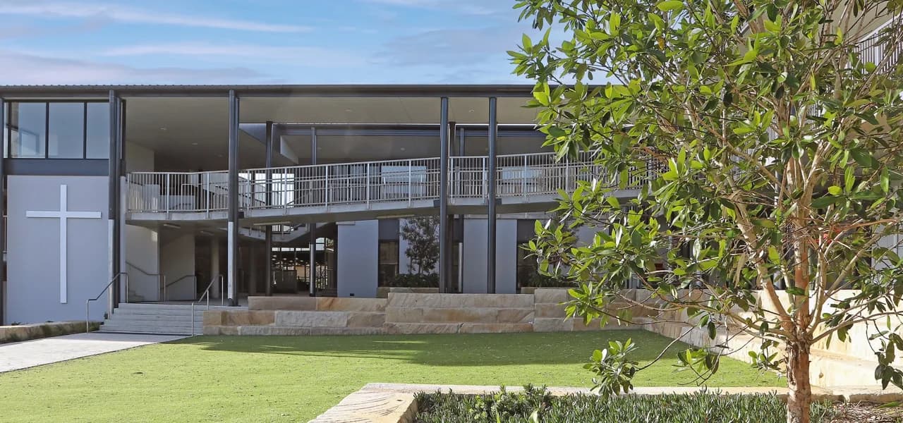 Campus buildings and grounds at Holy Spirit College in Bellambi