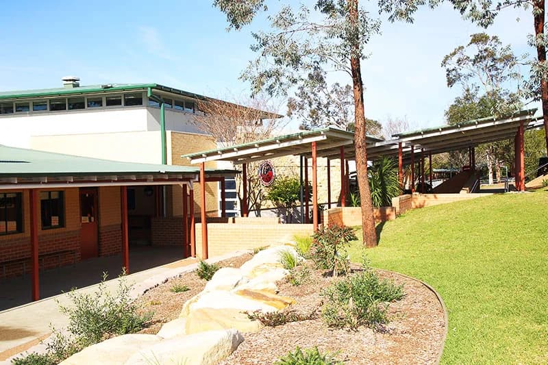 Campus buildings and grounds at Nowra Anglican College in Bomaderry