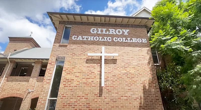 Campus buildings and grounds at Gilroy Catholic College in Castle Hill