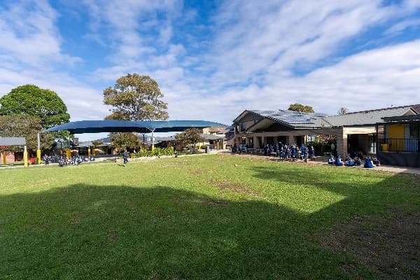 Campus buildings and grounds at St Charles Catholic Primary School in Ryde