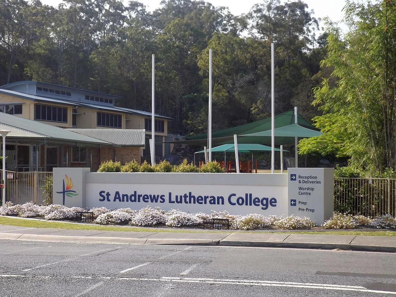 St Andrews Lutheran College campus entrance at Tallebudgera