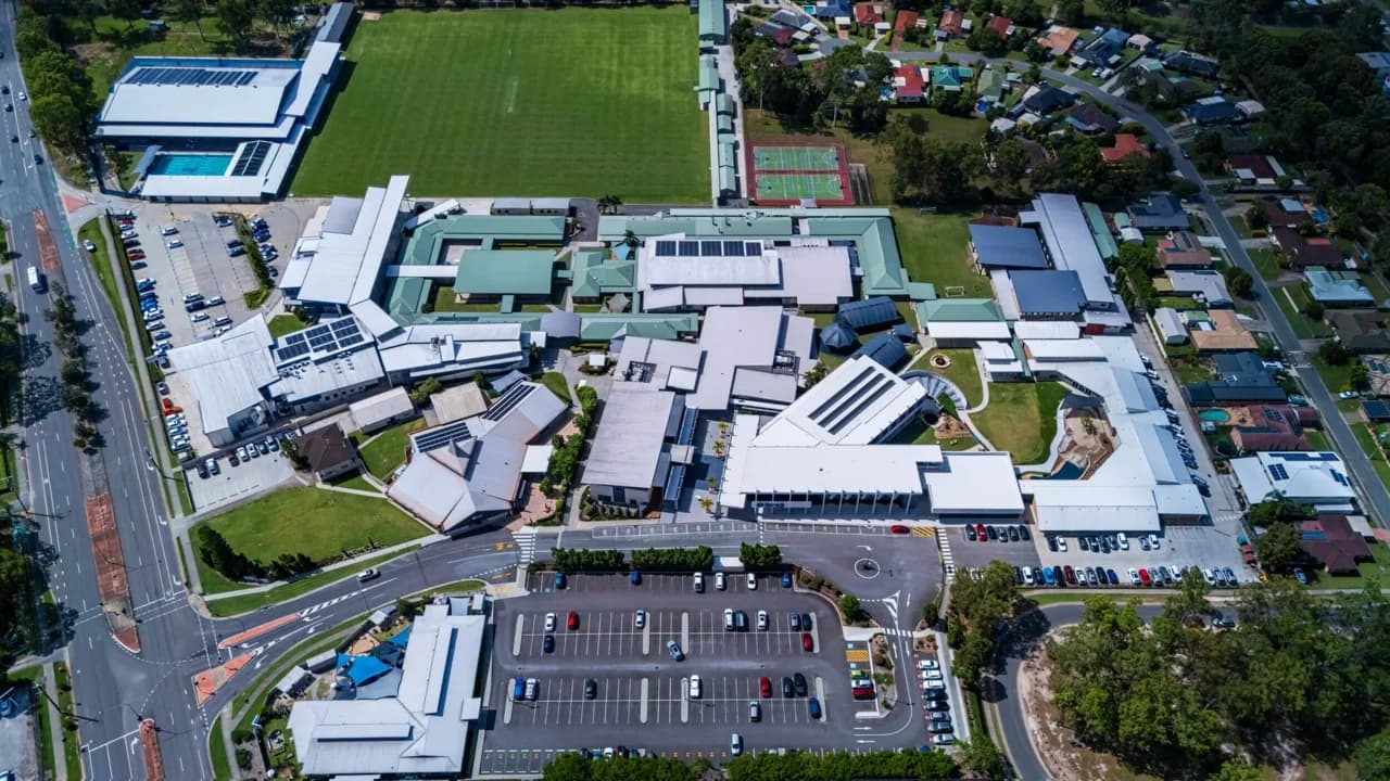 Campus buildings and grounds at Genesis Christian College in Bray Park