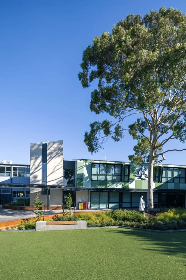 Campus buildings and grounds at Antonine College in Pascoe Vale South