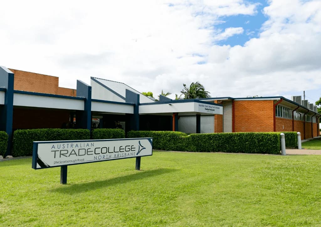 Campus buildings and grounds at Australian Trade College North Brisbane in Scarborough