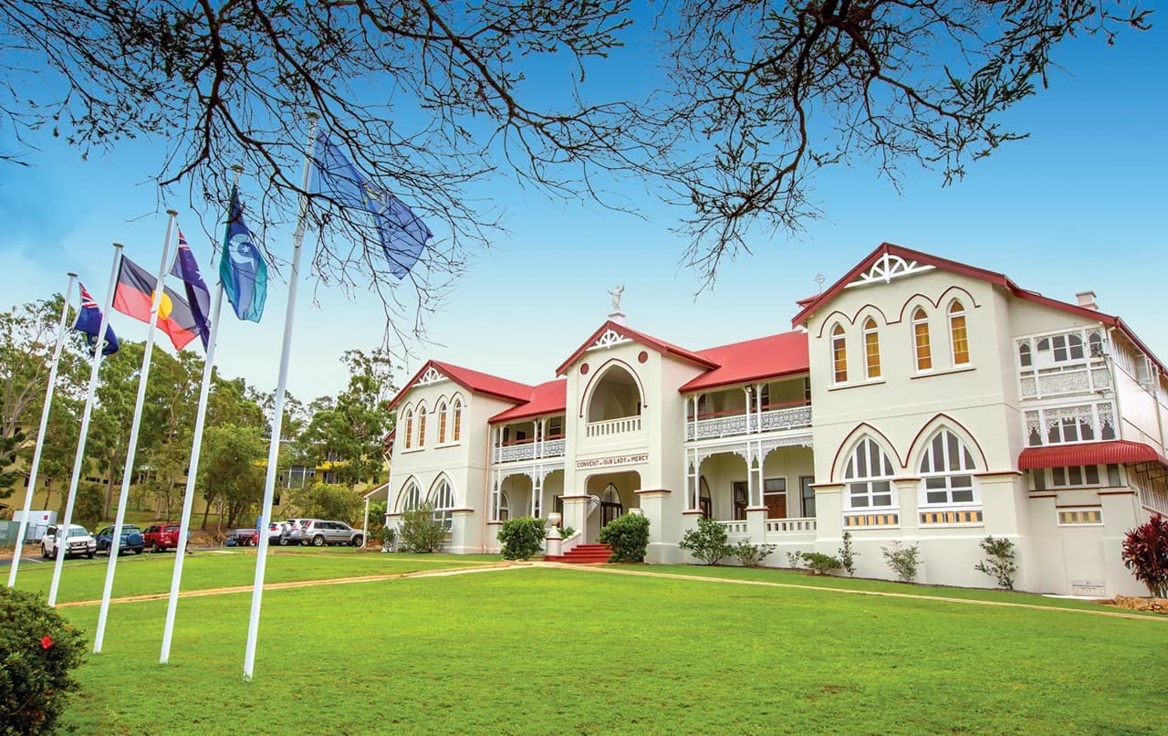 Campus buildings and grounds at Mount St Bernard College in Herberton