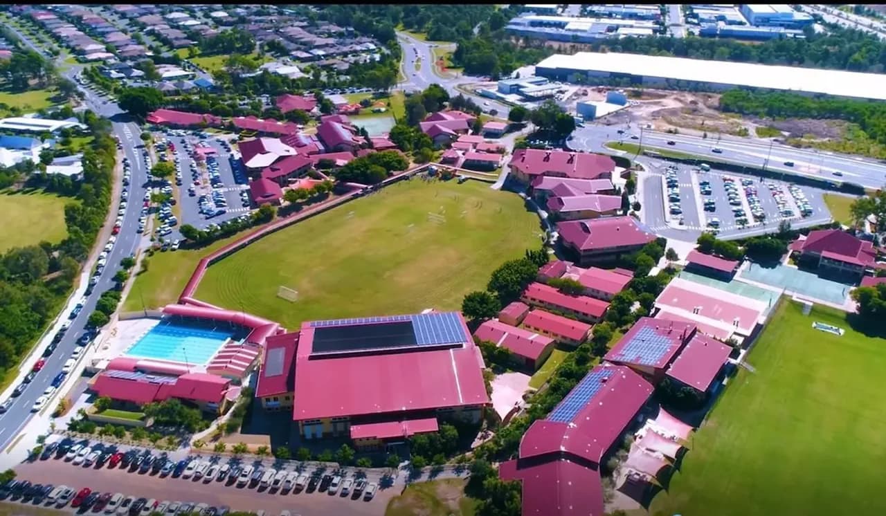 Campus buildings and grounds at Coomera Anglican College in Upper Coomera