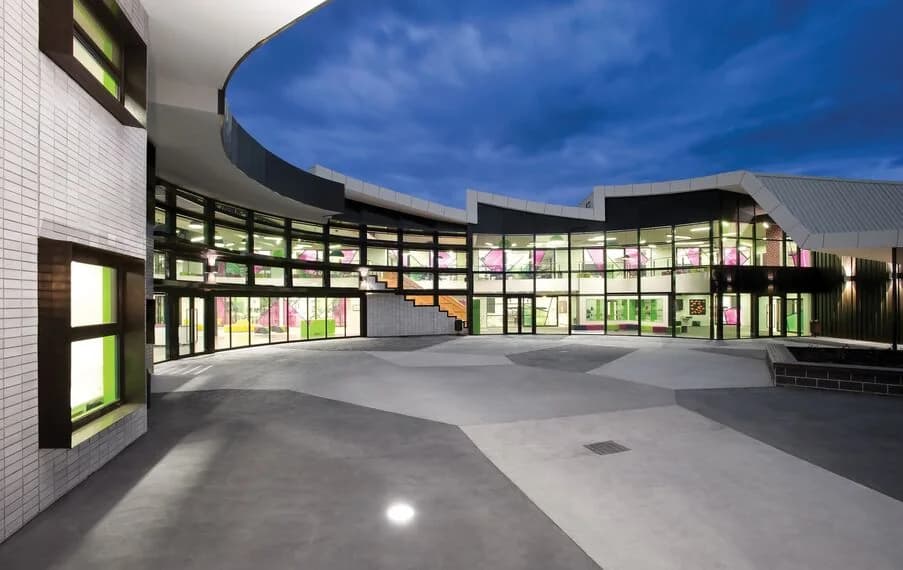 Campus buildings and grounds at Thomas Carr College in Tarneit
