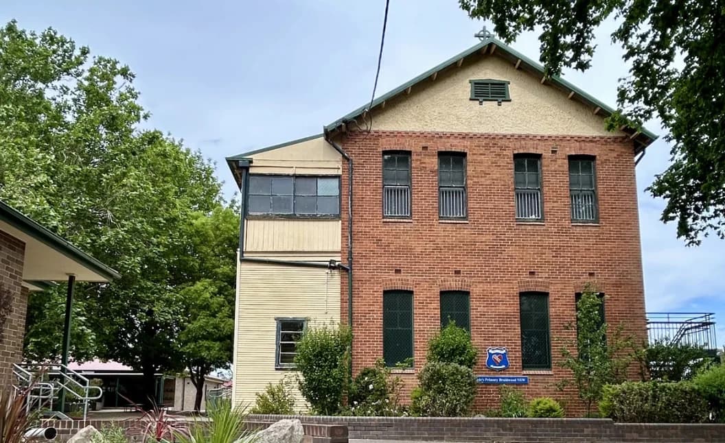 Campus buildings and grounds at St Bede's Primary School in Braidwood
