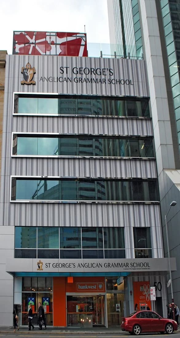 William Street campus of St George’s Anglican Grammar School in Perth